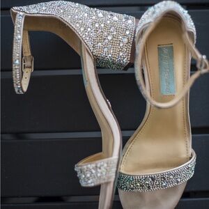 Betsey Johnson wedding shoes, size 6.5